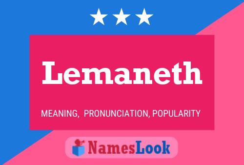 Lemaneth Name Poster