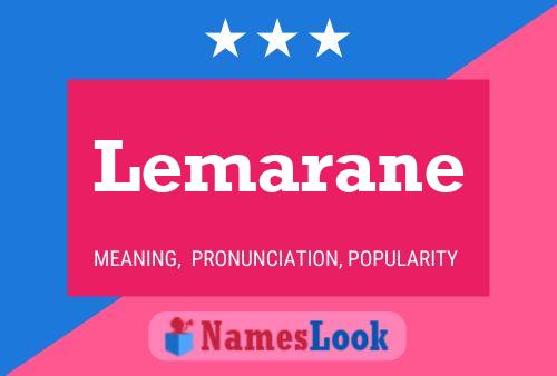 Lemarane Name Poster