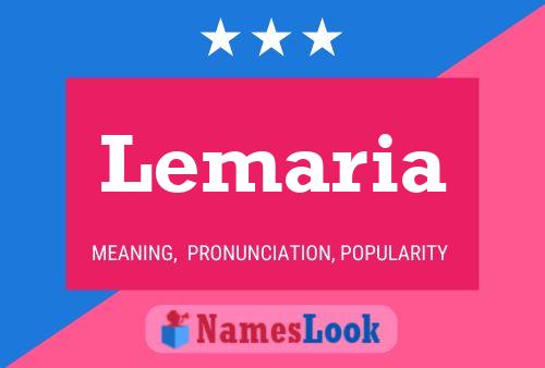 Lemaria Name Poster