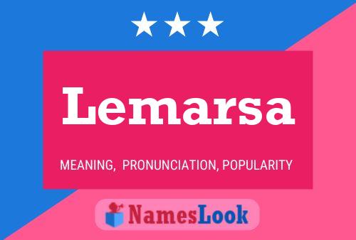 Lemarsa Name Poster