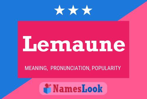 Lemaune Name Poster