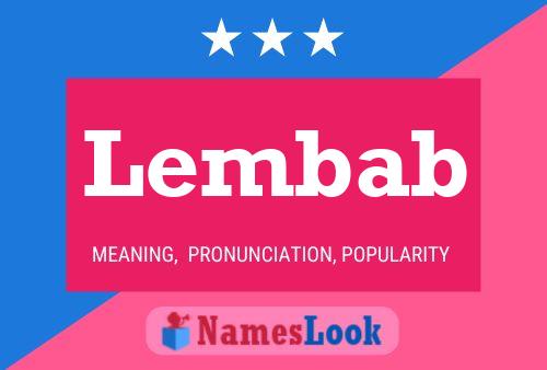 Lembab Name Poster