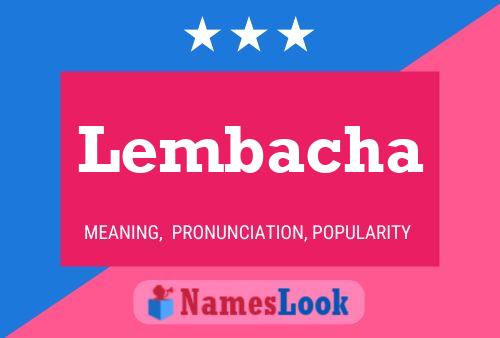 Lembacha Name Poster