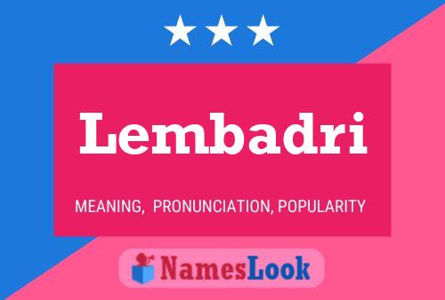 Lembadri Name Poster