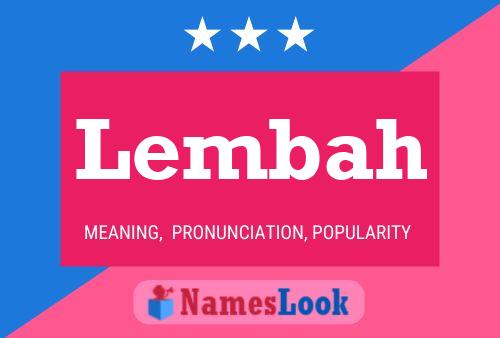 Lembah Name Poster