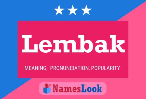 Lembak Name Poster