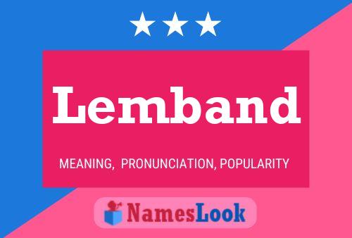 Lemband Name Poster