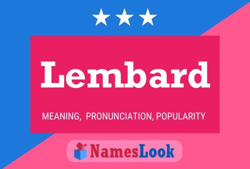 Lembard Name Poster