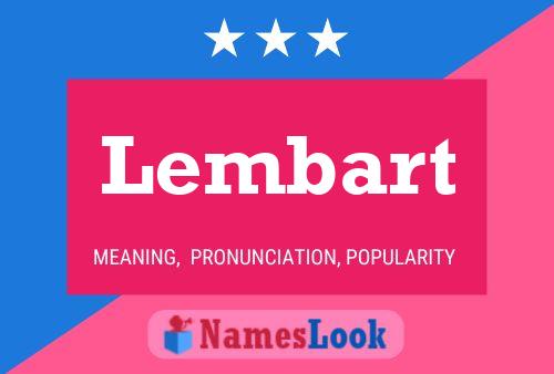 Lembart Name Poster