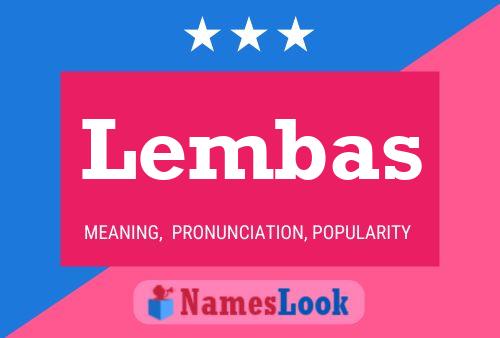 Lembas Name Poster