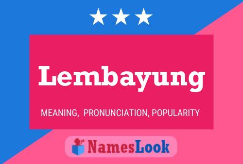 Lembayung Name Poster