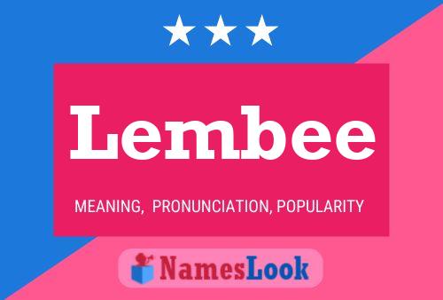 Lembee Name Poster