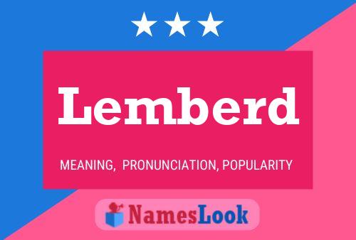 Lemberd Name Poster