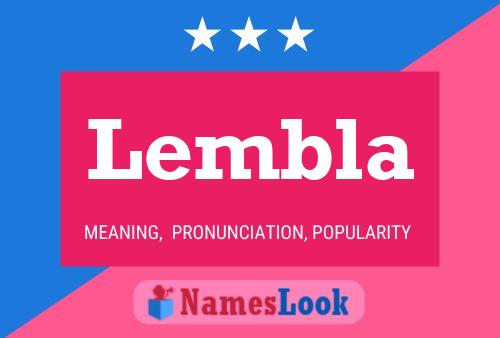 Lembla Name Poster