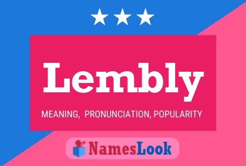 Lembly Name Poster