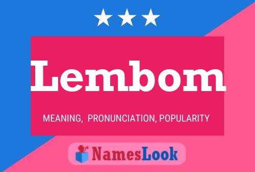 Lembom Name Poster