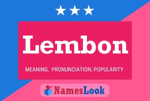 Lembon Name Poster