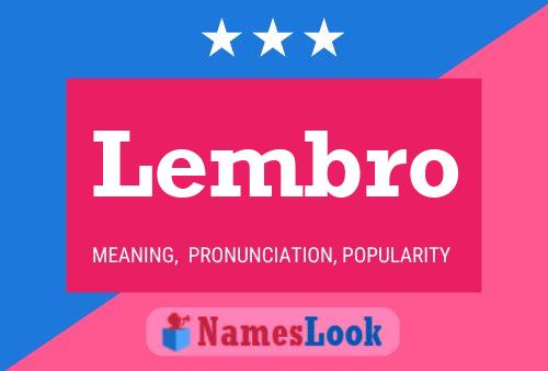 Lembro Name Poster