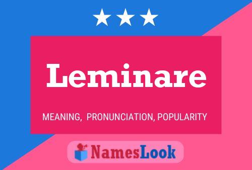 Leminare Name Poster