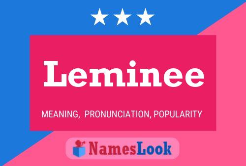 Leminee Name Poster