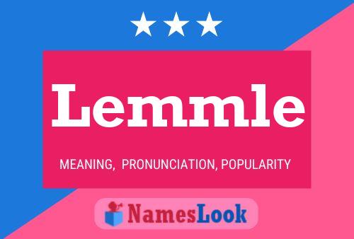 Lemmle Name Poster