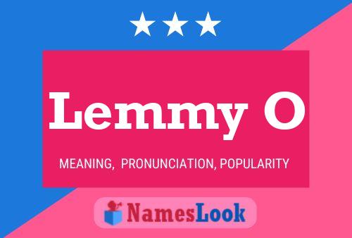 Lemmy O Name Poster