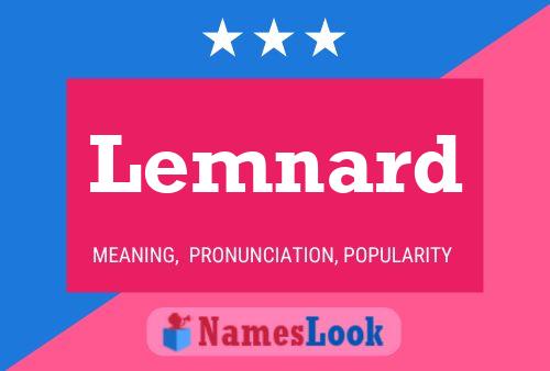 Lemnard Name Poster