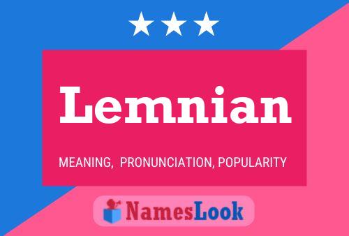 Lemnian Name Poster