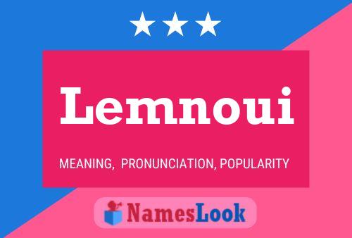 Lemnoui Name Poster