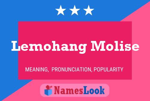 Lemohang Molise Name Poster