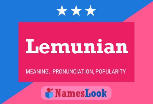 Lemunian Name Poster