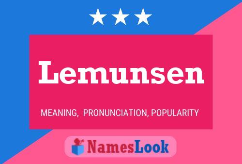 Lemunsen Name Poster