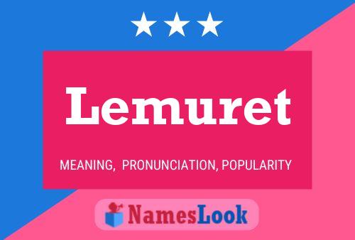 Lemuret Name Poster