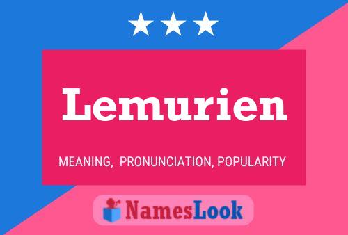 Lemurien Name Poster