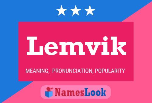 Lemvik Name Poster