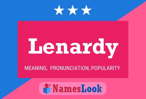 Lenardy Name Poster