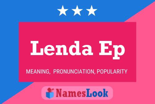 Lenda Ep Name Poster