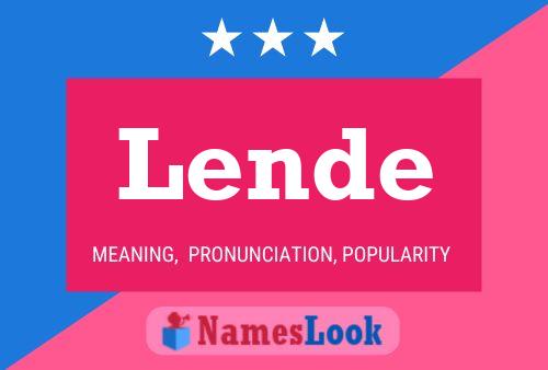 Lende Name Poster