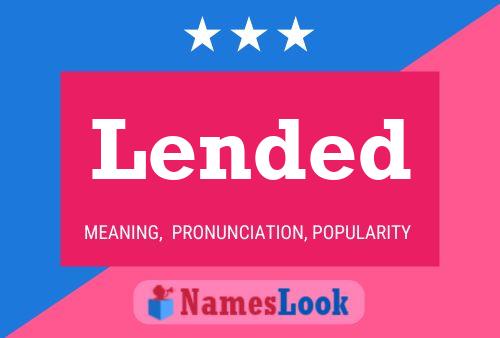 Lended Name Poster