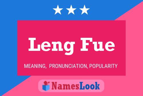 Leng Fue Name Poster