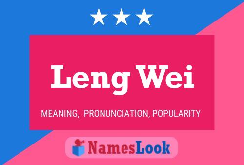 Leng Wei Name Poster