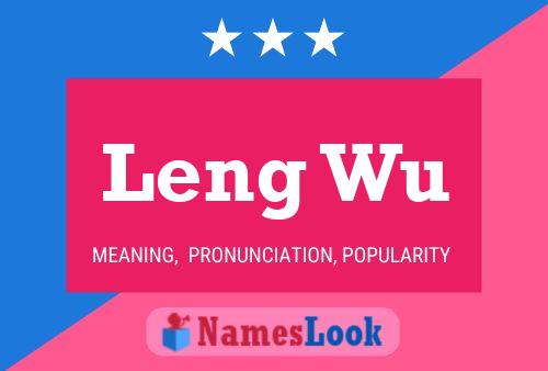 Leng Wu Name Poster