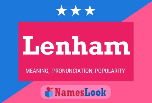 Lenham Name Poster