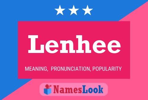 Lenhee Name Poster