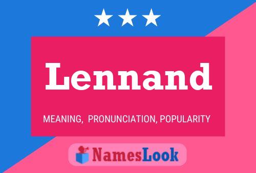 Lennand Name Poster