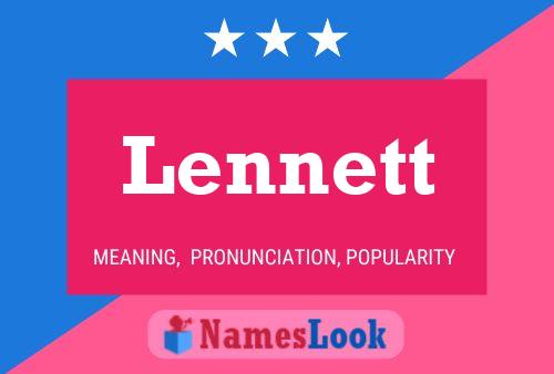 Lennett Name Poster