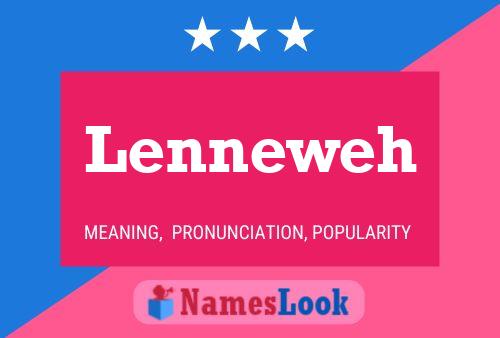 Lenneweh Name Poster