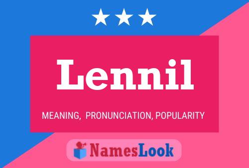 Lennil Name Poster