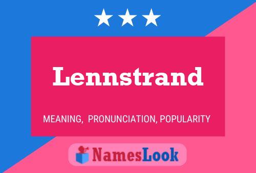 Lennstrand Name Poster