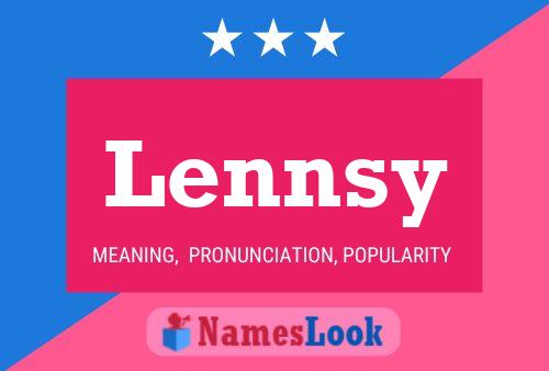 Lennsy Name Poster